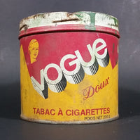 Vintage Vogue Mild 200g Tobacco Tin Canister English and French - Treasure Valley Antiques & Collectibles