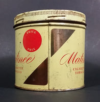 Vintage 1969 Matinee Cigarette Tobacco Tin Imperial Tobacco Bilingual - Treasure Valley Antiques & Collectibles