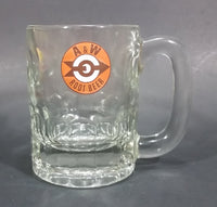 1961-1968 A & W Allen & Wright Soda Pop Beverage 4 1/4" Clear Glass Root Beer Mug - Treasure Valley Antiques & Collectibles