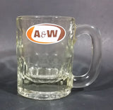 1970s A & W Allen & Wright Soda Pop Beverage Clear Glass Root Beer Mug - Treasure Valley Antiques & Collectibles