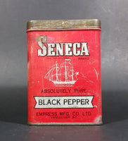 1940s Empress Seneca Brand Black Pepper Tin (Still has Pepper) - Treasure Valley Antiques & Collectibles