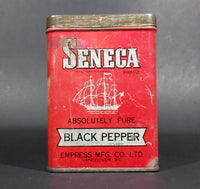 1940s Empress Seneca Brand Black Pepper Tin (Still has Pepper) - Treasure Valley Antiques & Collectibles