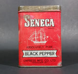 1940s Empress Seneca Brand Black Pepper Tin (Still has Pepper) - Treasure Valley Antiques & Collectibles