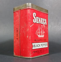 1940s Empress Seneca Brand Black Pepper Tin (Still has Pepper) - Treasure Valley Antiques & Collectibles