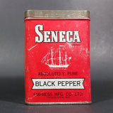 1940s Empress Seneca Brand Black Pepper Tin (Still has Pepper) - Treasure Valley Antiques & Collectibles