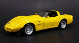 Maisto Yellow 1978 Chevy Corvette Diecast Car 1/39 Scale - Pull back Wind Up Toy - Treasure Valley Antiques & Collectibles