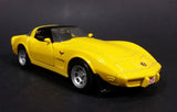 Maisto Yellow 1978 Chevy Corvette Diecast Car 1/39 Scale - Pull back Wind Up Toy - Treasure Valley Antiques & Collectibles