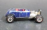 1969-70 Topper Johnny Lightning Custom '32 Ford Redlines Era Blue Die Cast Toy Car Vehicle - Treasure Valley Antiques & Collectibles