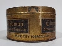 Antique Rock City Tobacco Clubman Cut Plug Smoking Pipe Tobacco Tin No Lid - Treasure Valley Antiques & Collectibles