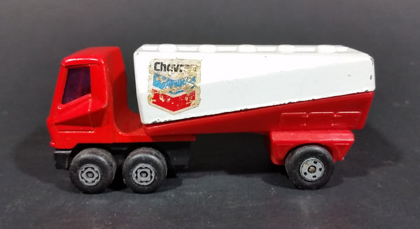 1973 Lesney Matchbox SuperFast 900 Chevron Red and White Freeway Gas Tanker without Trailer - Treasure Valley Antiques & Collectibles