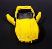 Maisto Yellow 1978 Chevy Corvette Diecast Car 1/39 Scale - Pull back Wind Up Toy - Treasure Valley Antiques & Collectibles