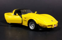 Maisto Yellow 1978 Chevy Corvette Diecast Car 1/39 Scale - Pull back Wind Up Toy - Treasure Valley Antiques & Collectibles