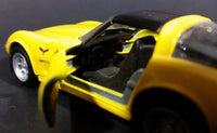 Maisto Yellow 1978 Chevy Corvette Diecast Car 1/39 Scale - Pull back Wind Up Toy - Treasure Valley Antiques & Collectibles