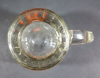 1961-1968 A & W Allen & Wright Soda Pop Beverage 4 1/4" Clear Glass Root Beer Mug - Treasure Valley Antiques & Collectibles