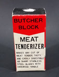 Vintage Mid-Century Our Own Import Japan Hand held Butcher Block Meat Tenderizer In Box - Treasure Valley Antiques & Collectibles