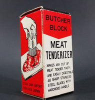 Vintage Mid-Century Our Own Import Japan Hand held Butcher Block Meat Tenderizer In Box - Treasure Valley Antiques & Collectibles