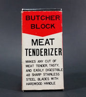 Vintage Mid-Century Our Own Import Japan Hand held Butcher Block Meat Tenderizer In Box - Treasure Valley Antiques & Collectibles