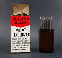 Vintage Mid-Century Our Own Import Japan Hand held Butcher Block Meat Tenderizer In Box - Treasure Valley Antiques & Collectibles