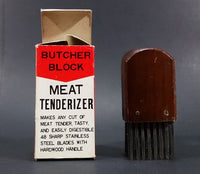 Vintage Mid-Century Our Own Import Japan Hand held Butcher Block Meat Tenderizer In Box - Treasure Valley Antiques & Collectibles