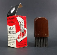 Vintage Mid-Century Our Own Import Japan Hand held Butcher Block Meat Tenderizer In Box - Treasure Valley Antiques & Collectibles