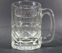 1970s-1980s A & W Allen and Wright Embossed Clear 4 1/2" Root Beer Mug - Treasure Valley Antiques & Collectibles