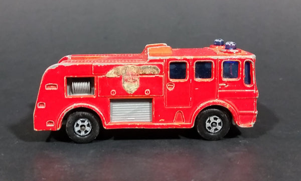 1969 Lesney Matchbox No. 35 Superfast Merryweather Fire Engine Diecast Toy Car - No Ladder - Treasure Valley Antiques & Collectibles