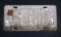 1978 Beautiful British Columbia White with Blue Letters Vehicle License Plate WHH 820 - Treasure Valley Antiques & Collectibles