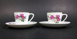 Set of 2 Vintage Floral Pattern Teacup and Saucer - Made in China - Treasure Valley Antiques & Collectibles