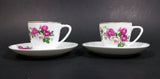 Set of 2 Vintage Floral Pattern Teacup and Saucer - Made in China - Treasure Valley Antiques & Collectibles