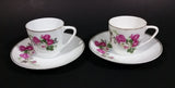 Set of 2 Vintage Floral Pattern Teacup and Saucer - Made in China - Treasure Valley Antiques & Collectibles