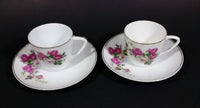 Set of 2 Vintage Floral Pattern Teacup and Saucer - Made in China - Treasure Valley Antiques & Collectibles