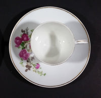 Set of 2 Vintage Floral Pattern Teacup and Saucer - Made in China - Treasure Valley Antiques & Collectibles