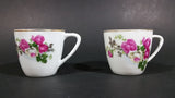 Set of 2 Vintage Floral Pattern Teacup and Saucer - Made in China - Treasure Valley Antiques & Collectibles