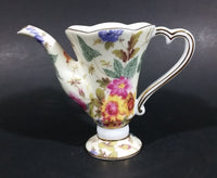 Vintage T. Limoges Miniature Floral Tea Pot (No Lid) - Treasure Valley Antiques & Collectibles