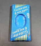 Vintage Gillette Blue Blades Pack w/ Used Blades Underneath - Treasure Valley Antiques & Collectibles