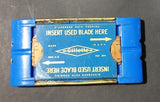 Vintage Gillette Blue Blades Pack w/ Used Blades Underneath - Treasure Valley Antiques & Collectibles