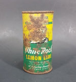 1960s White Rock Beverages Lemon Lime 10 fl oz Puncture Flat Top Soda Can - Mira Can