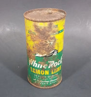 1960s White Rock Beverages Lemon Lime 10 fl oz Puncture Flat Top Soda Can - Mira Can