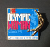 1996 Atlanta Olympic Games "The Olympic Woman" "Avon Cultural Olympic Sponsor" Pin - Treasure Valley Antiques & Collectibles