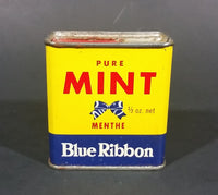 Vintage Blue Ribbon Pure Mint 1/2 oz Tin - Still Full - Vancouver Winnipeg Toronto - Brooke Bond Canada Limited - Treasure Valley Antiques & Collectibles