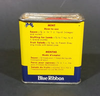 Vintage Blue Ribbon Pure Mint 1/2 oz Tin - Still Full - Vancouver Winnipeg Toronto - Brooke Bond Canada Limited - Treasure Valley Antiques & Collectibles