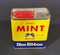 Vintage Blue Ribbon Pure Mint 1/2 oz Tin - Still Full - Vancouver Winnipeg Toronto - Brooke Bond Canada Limited - Treasure Valley Antiques & Collectibles