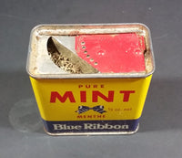 Vintage Blue Ribbon Pure Mint 1/2 oz Tin - Still Full - Vancouver Winnipeg Toronto - Brooke Bond Canada Limited - Treasure Valley Antiques & Collectibles