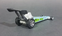 1992 Hot Wheels Top Fuel Dragon Wagon Blue Grey Dragster Diecast Toy Car - Treasure Valley Antiques & Collectibles