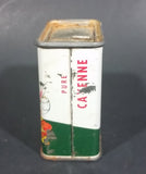 1950s Nabob Foods Vancouver Pure Cayenne Pepper Powder Spice Tin - Still has product inside - Treasure Valley Antiques & Collectibles