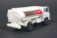 Vintage Yatming White Exxon Semi Oil Gasoline Tanker Truck Diecast Toy - Treasure Valley Antiques & Collectibles