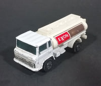 Vintage Yatming White Exxon Semi Oil Gasoline Tanker Truck Diecast Toy - Treasure Valley Antiques & Collectibles