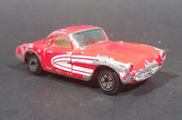 1980s Yatming Red 1957 Chevrolet Corvette w/ Opening Doors Diecast Toy Car No. 1079 - Treasure Valley Antiques & Collectibles