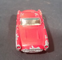 1980s Yatming Red 1957 Chevrolet Corvette w/ Opening Doors Diecast Toy Car No. 1079 - Treasure Valley Antiques & Collectibles