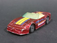 1988 Hot Wheels Chevrolet Corvette Convertible "Speed Fleet" Diecast Toy Car - Maroon - Treasure Valley Antiques & Collectibles